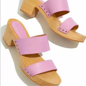 Madewell double strap clog sandal in lavender mist size 11